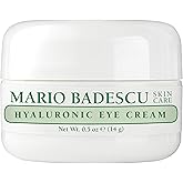 Mario Badescu Eye Cream for Dark Circles and Puffiness – Hyaluronic, Caffeine or Glycolic – Hydrating, Firming and Anti Aging Overnight Under Eye Care Treatment for Fine Lines and Wrinkles