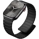 SNBLK Magnetic Watchband Compatible with Apple Watch for Men 44mm 45mm 46mm 49mm 42mm 41mm 40mm 38mm Women, Silicone Sport Strong Magnet Strap for iWatch Series 11 Ultra 3 Ultra 2 Se 10 9 8 7 6 5 4 1