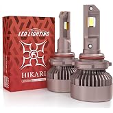 HIKARI WINGS 2026 Future 80000LM 9005 HB3 LED Bulbs, 65W Titanova Chips, High Lumens LED DRL Kit, 6000K Cool White, IP68 Waterproof, Halogen Upgrade Replacement, 9145 9140 Foglight