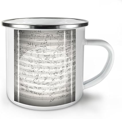 Wellcoda Jahrgang Klavier Alt Musik Emaille Becher Schlussel 10 Unzen Tasse Kraftiger Griffiger Griff Zweiseitiger Druck Ideal Fur Camping Und Outdoor Amazon De Sport Freizeit