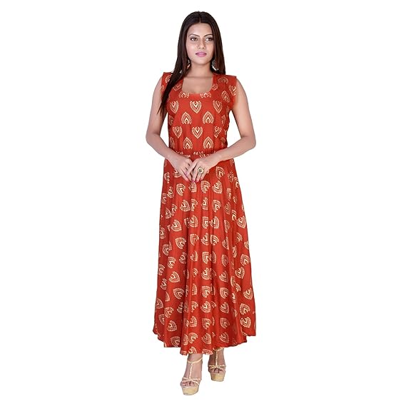 red color maxi dress