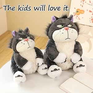 ZFMATION Cute Cat Plush Toy Cinderella's