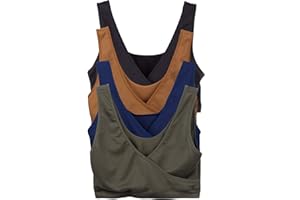 Caramel Cantina 4 Pack Nursing Maternity Women’s Sleep Comfort Bralette Bra