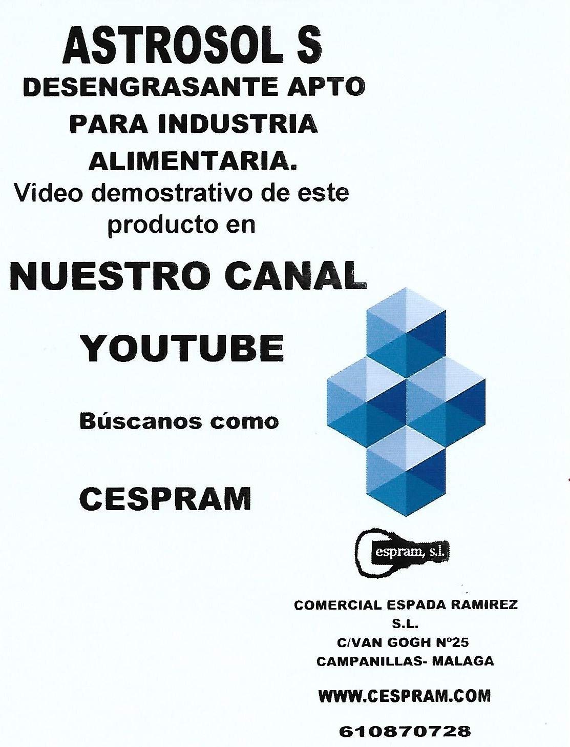 Desengrasante apto para industria alimentaria. Envase de 1 ...