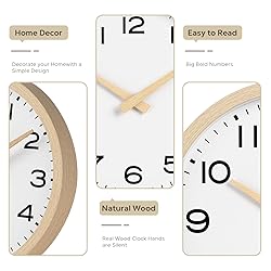 AKCISOT Wall Clock 14 Inch,Boho Large Wall Clocks