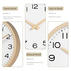 AKCISOT Wall Clock,Boho Kitchen 10 Inch Wall Clocks