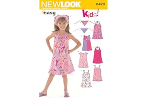 New Look Sewing Pattern 6478 Child Dresses, Size A (3-4-5-6-7-8)