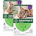 Bayer Advantage II Flea Prevention for Large Cats 6 Doses, 6 Months Supply 2 Pack Bundle