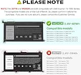 zqsg WDX0R 42WH Laptop Battery for Dell Inspiron 13 15 5000 7000 Series Latitude view 2