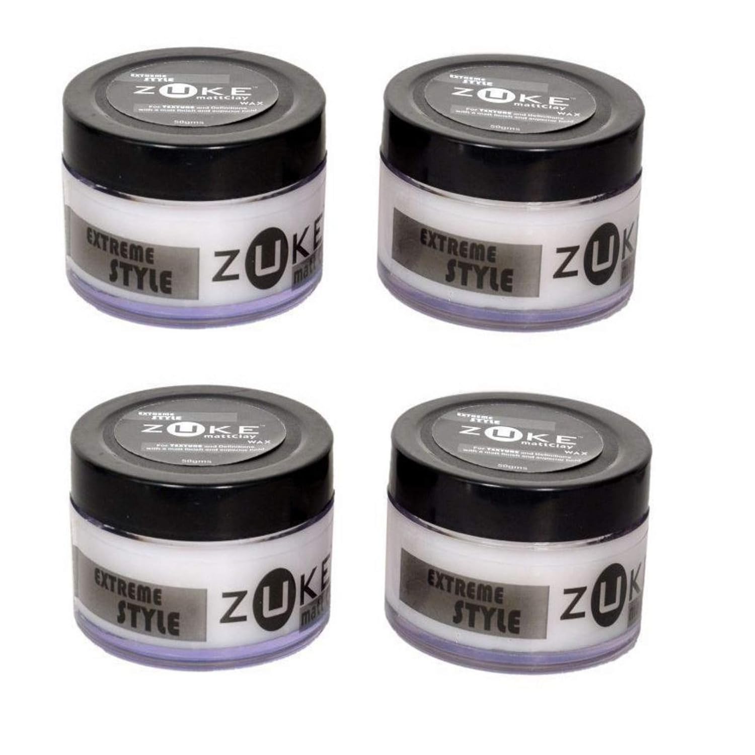 Buy Zuke Extreme Style Matt Clay Wax Set Of 4 200 G Online At
