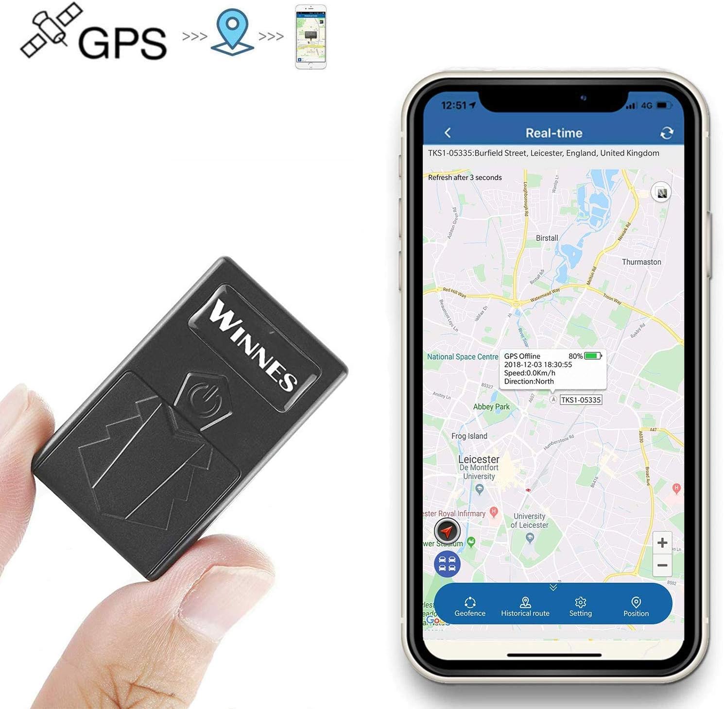 piccolo gps tracker per piccoli oggetti