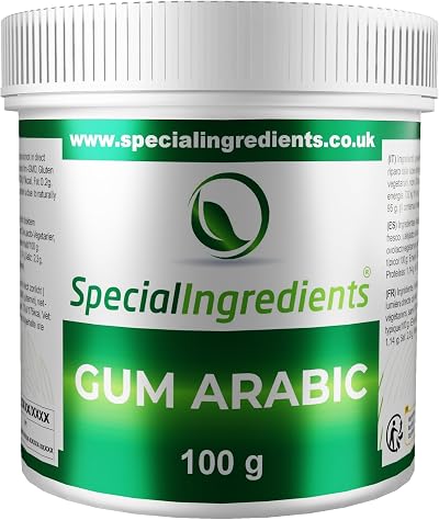 SPECIAL INGREDIENTS Gum Arabic Powder Acacia 100g Premium Quality Vegan Non-GMO