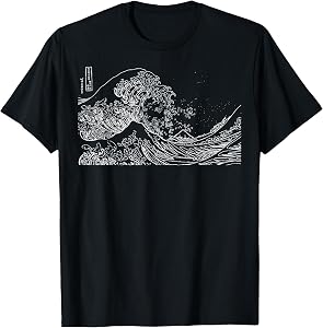 Japanese Wave Ocean Traditional Japan Men's Graphic T-Shirt