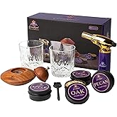 Crown Royal Cocktail Smoking Kit – 10-Piece Smoker Set for Whiskey & Cocktails with Torch, Wood Chips, Smoker Lid, Glasses & Accessories – Premium Gift Set for Men, Bourbon Lovers & Home Bars