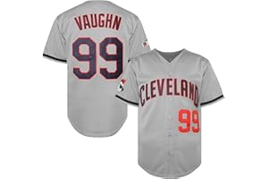 TKJPYWYH Men's Ricky Vaughn 99 Movie Baseball Jersey,90s Hip Hop Clothing Stitched Sports Fan Shirt Jersey Navy Grey White