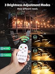 KYY 33(27+6) FT Solar String Lights Outdoor with
