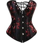 Zhitunemi Corsets For Halloween Costume Women: Green Corset Tops For Women Medieval Costumes - Bustier Tops Retro Photoshoot