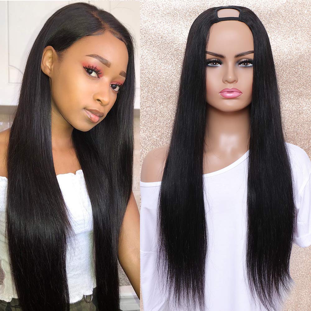 human hair half wigs