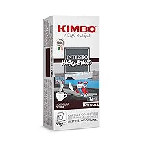 Kimbo, Intenso Napoletano, 100 Capsule Caffè Compatibili Nespresso® Original®, Miscela Decisa e Corposa, Intensità 12, 13, Tostatura Scura, 10 Pack da 10 Capsule