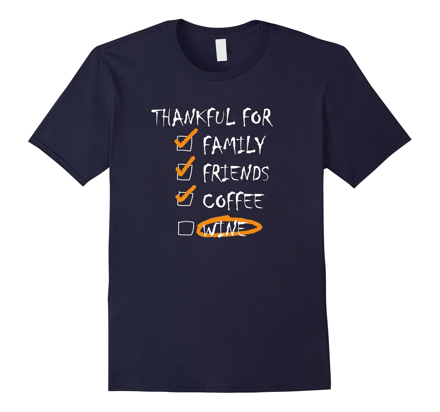 Thankful For Wine T-shirt-ANZ