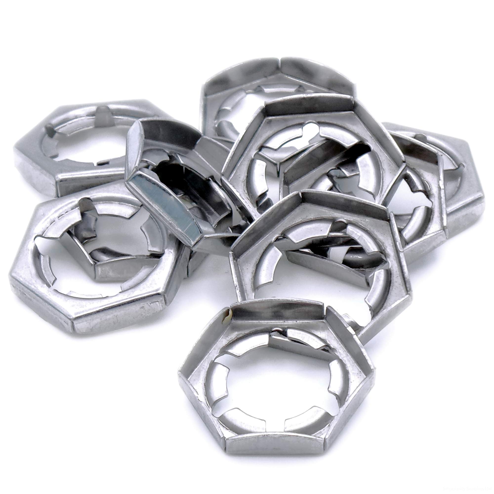 M12 (12mm) Counter Nuts - Stainless Steel (A2) (Pack of 20)