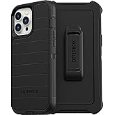 OtterBox iPhone 13 Pro Max & iPhone 12 Pro Max Defender Series Case - Black, Rugged & Durable, with Port Protection, Includes Holster Clip Kickstand