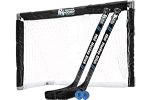 Premier Sports – Knee Hockey Set – Complete 2-Player Indoor Kit with (1) Mini Goal, (2) Mini Sticks, and (2) Foam Balls