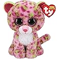 ty 2005076 Lainey Leopard - Beanie Boos Stuffed Animal, Multicoloured, 15cm