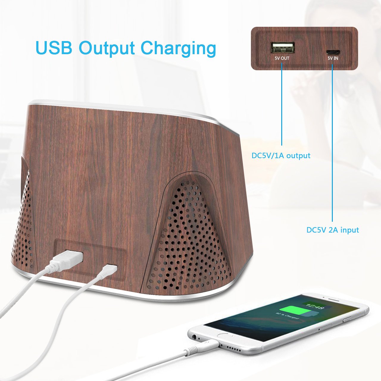 White Noise Machine, Olago Mixed Sound Sleep Spa Machine for Insomniac, Yoga, Working, Speech Privacy and Baby Nursery - Bluetooth Speaker with 10 Natural Soothing Sound