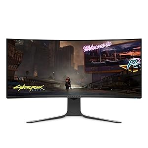 Alienware AW3420DW NEW Curved 34 Inch WQHD 3440 X 1440 120Hz, Monitor, Lunar Light