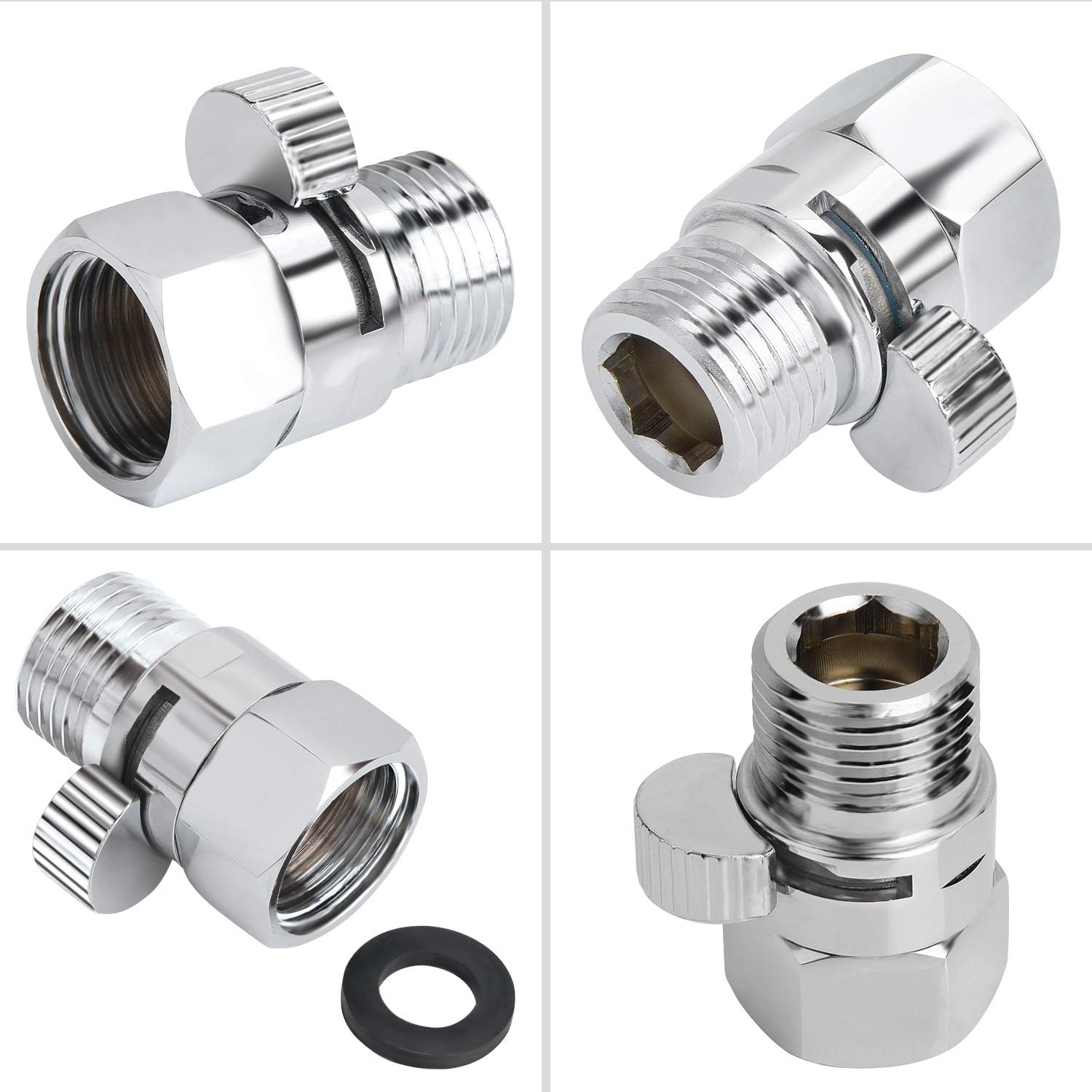 Yizhet Shower Head ShutOff Valve Solid Brass with Short Switch