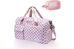 BEULPTN Small Gym Bag for Women, Travel Duffle Bag Carry On Weekender Bag with Shoe Compartment