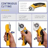 VLOXO Rotary Cutter Cordless Electric Scissors for Fabric Cardboard Leather view 3