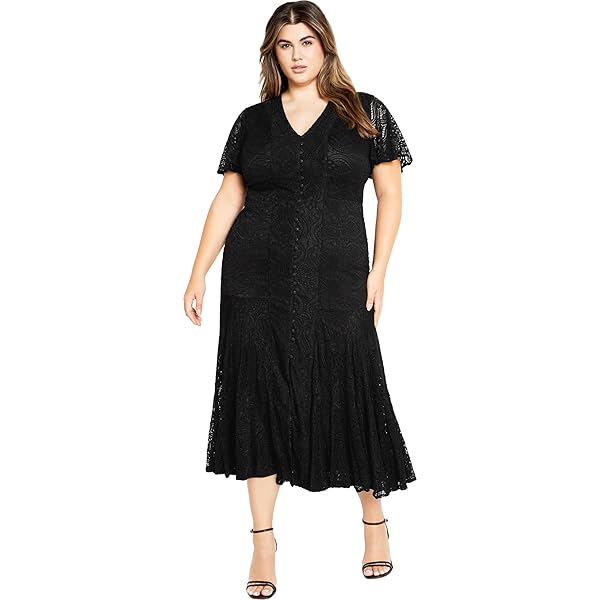 chinese dress ladies retroféte Women's Cicely Lace Dress - Black main image 1