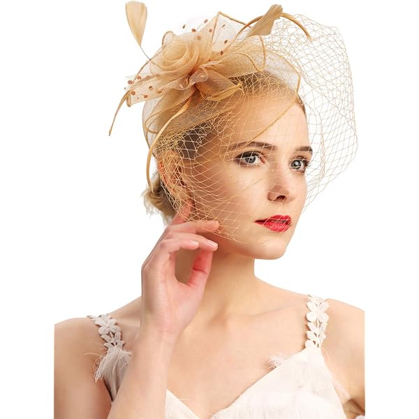 3287 Tea Party Dress Cocktail Church Fascinator Hat For Women Lady Hairband Deeceymbur Women main image 2