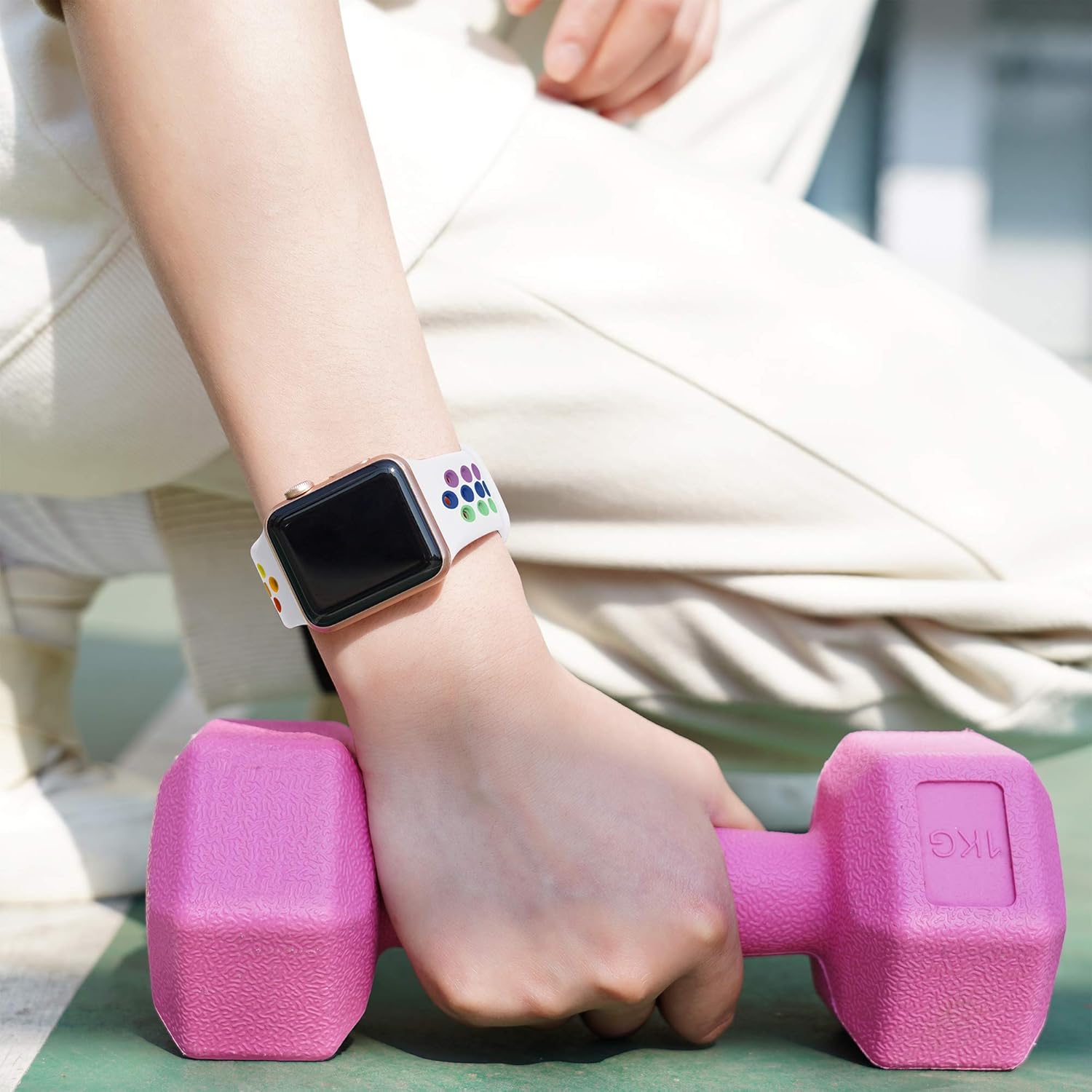 Epova Silicone Sport Strap Compatible with Apple Watch Strap 42mm 44mm 45mm 46mm 49mm - Image 5