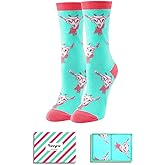 HAPPYPOP Cute Cow Print Socks - Funny Cow Gifts for Lovers, Teen Girls