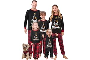 OAKFashion Christmas Family Pajamas Sets, Christmas Family Matching Pajamas Sleepwear Pjs