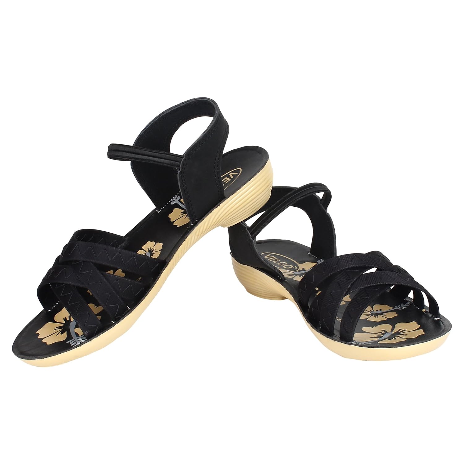 bersache women multi combo pack of 4 sandal with slipper