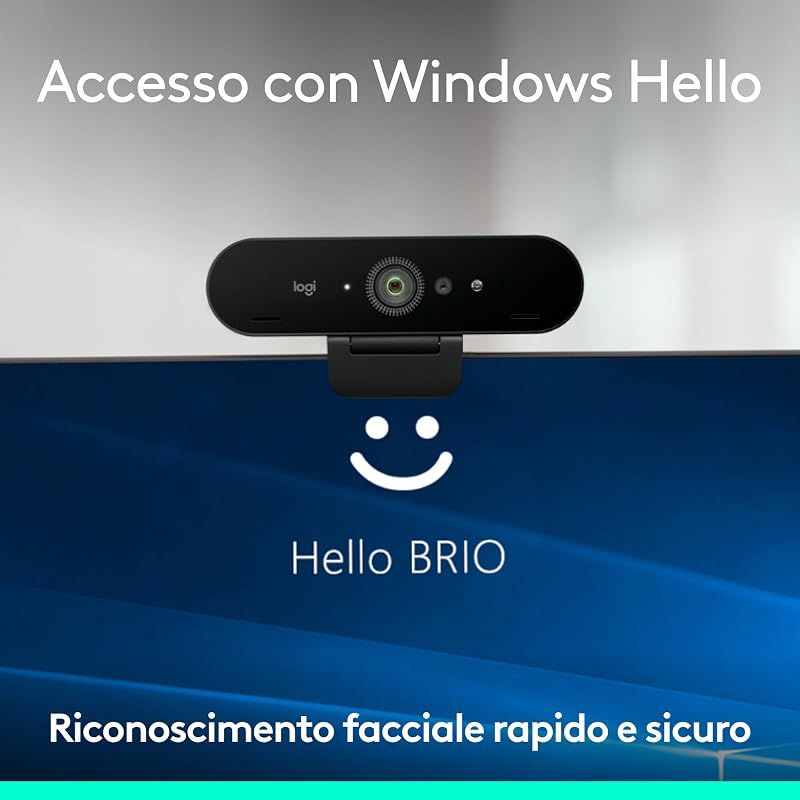 Brio 4K webcam, videochiamate