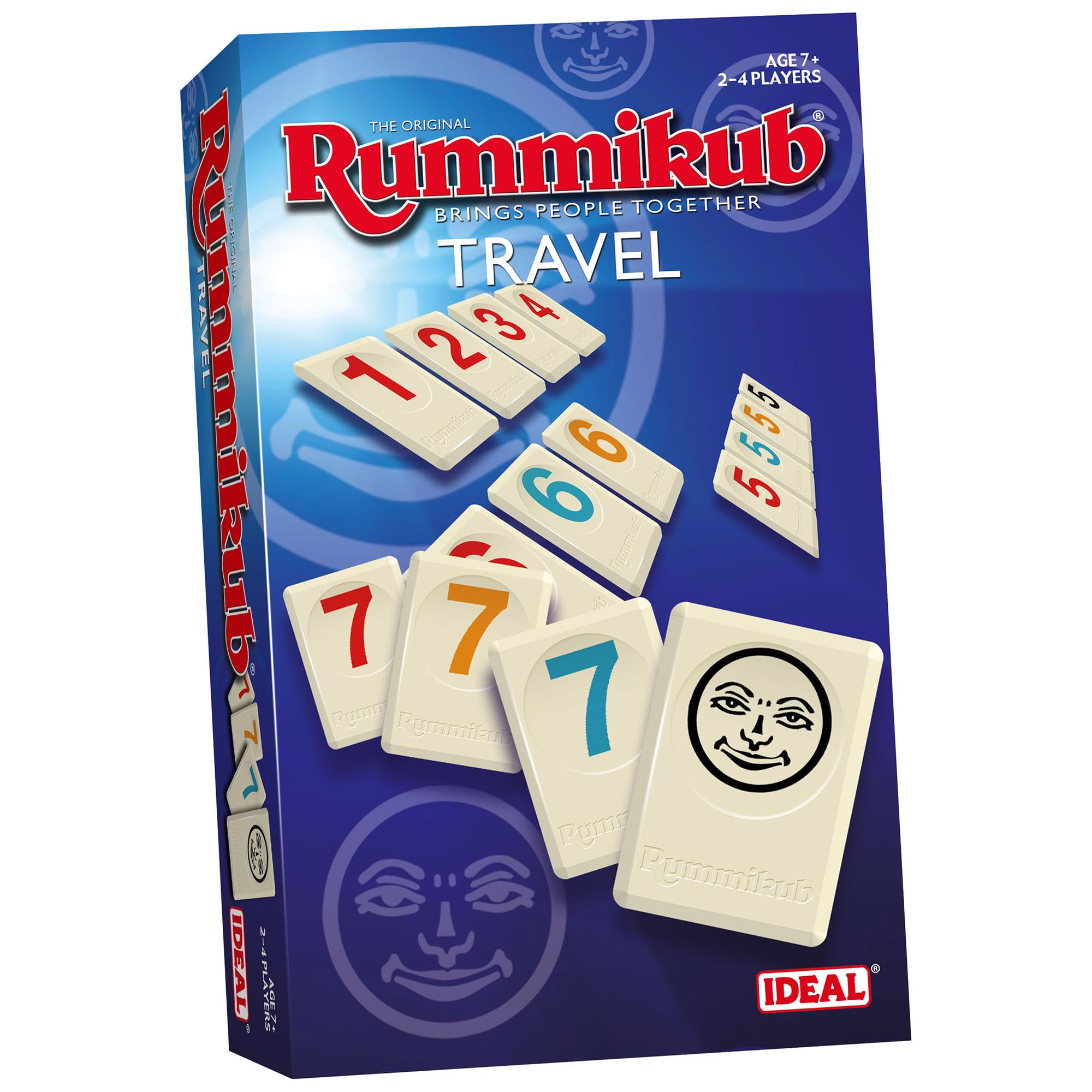 Rummikub | IDEAL | Travel game: Brings people together | Family Strategy Games | For 2-4 Players | Ages 7+