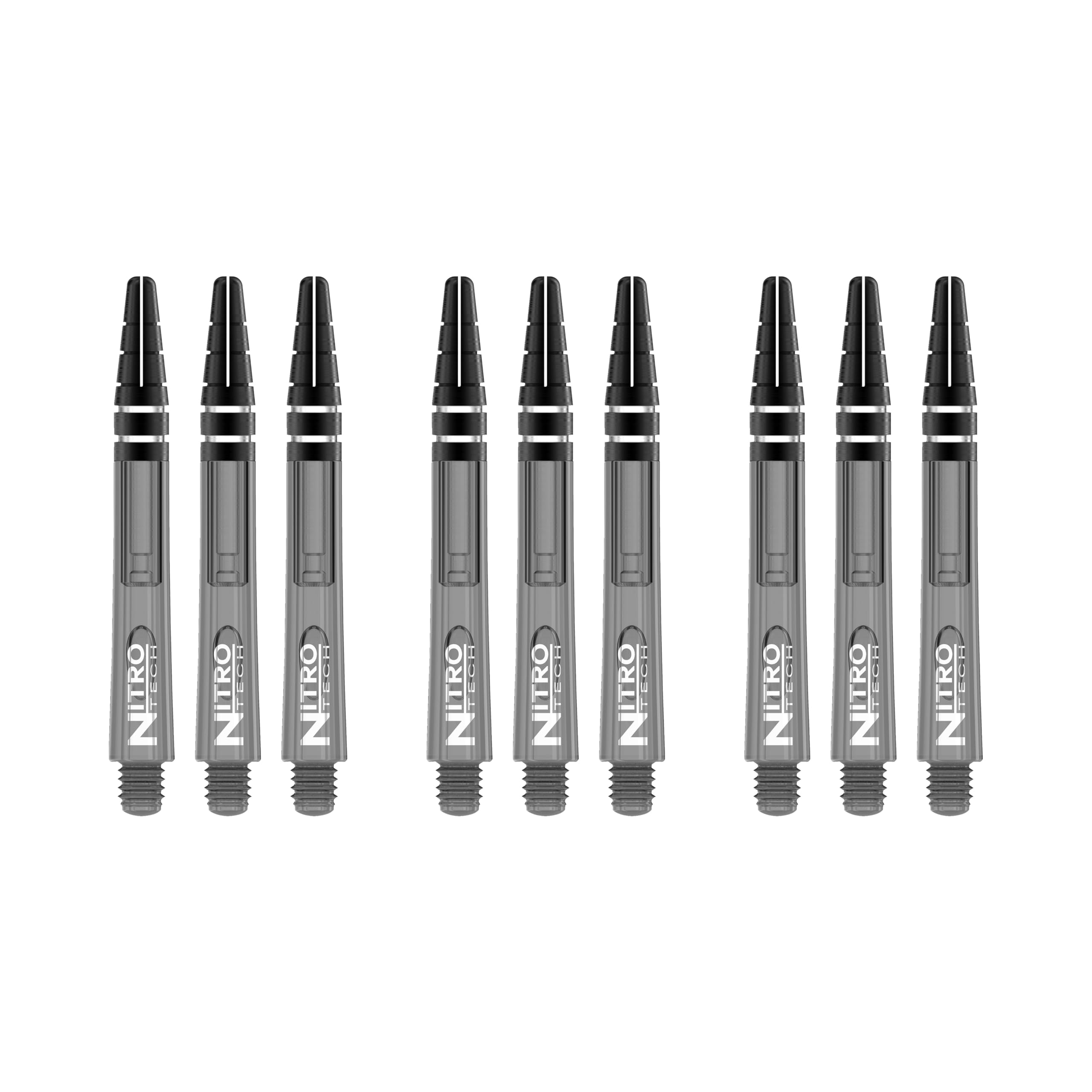 RED DRAGON Nitrotech Medium Stems - Black Tint - 3 sets per pack (9 Stems in total)