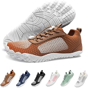 Hiking Cloud-Like Barefoot Shoes Women Men Footwear,Minimalist Trail Running Shoe for Women,Wide Toe Box Zero Drop Slight Arc
