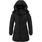 ZSHOW Women's Long Quilted Winter Coat Waterproof Warm Puffer Jacket Parka with Detachable Hood