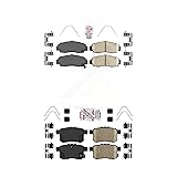AmeriBRAKES Front Rear Ceramic Disc Brake Pads Kit