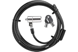 Targus DEFCON T-Lock Key Cable Lock for Laptop Computer and Desktop Security Cable (ASP48EU)