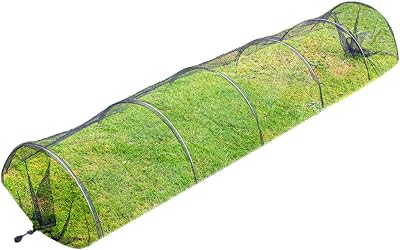 DIVCHI Cloche Net Grow Tunnel Plant Cover Black - Bird & Pest Protection