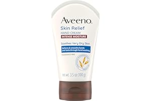 Aveeno Intense Relief Hand Cream, Very Dry Skin, Moisturizer, Paraben Free, Sensitive Skin, Non-Greasy, 97-ml