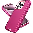 Jelanry Case for iPhone 15 Pro Max 5G 6.7-inch, Heavy Duty Rugged Dual-Layer Protection with Port Anti dust/Shockproof Dropproof/Armor Anti-Scratch Matte Phone Back Cover for iPhone 15 Pro Max Pink