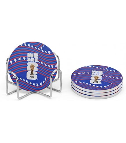 Amazon.com: Official FIFA World Cup 2026 Trophy Car Coasters, Set